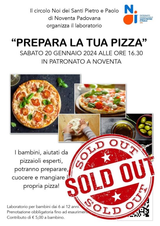 Laboratorio “Prepara la tua Pizza” 20 gennaio 2024
