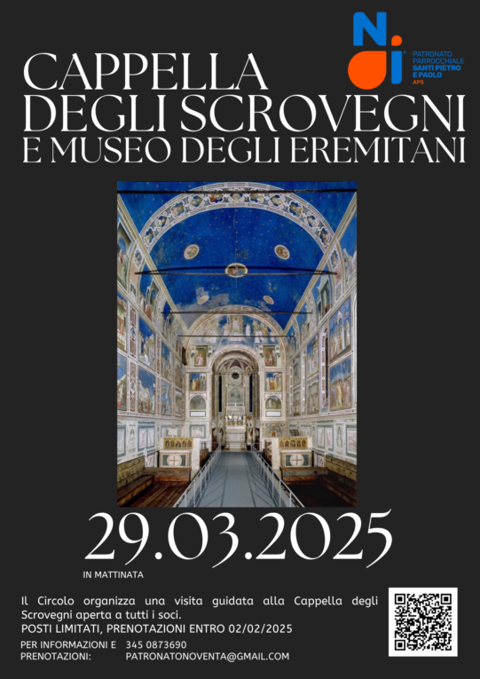 Visita alla Cappella degli Scrovegni 29 marzo 2025