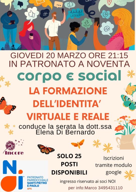 Serata “Corpo e Social” 20 marzo 2025