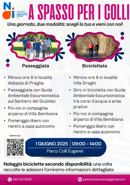 Gita sui Colli 1 giugno 2025