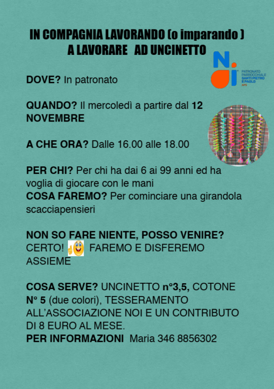 Laboratorio di uncinetto