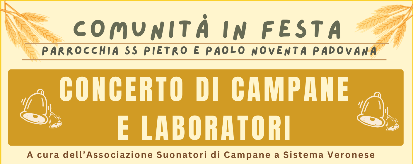 Concerto di Campane e Laboratori da sabato 27 giugno